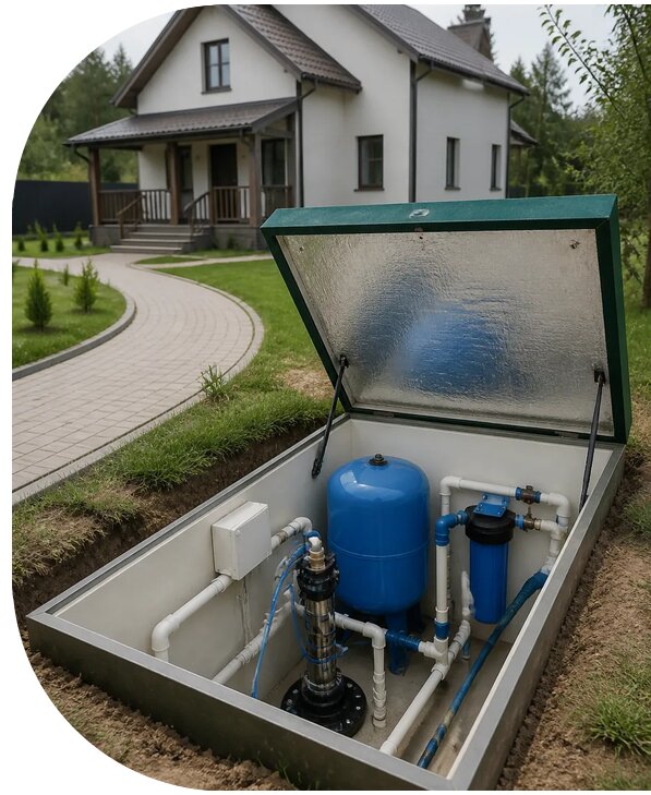 Автономное водоснабжение дома в Краснотурьинске от 159495 р. | АПаруса-Кту