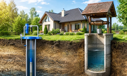 Автономное водоснабжение загородного дома Краснотурьинск: скважина или колодец 